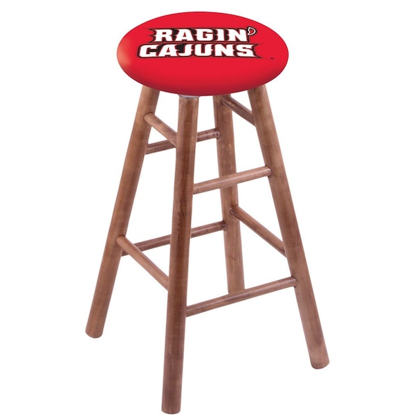 Holland Bar Stool Co Maple Bar Stool, Medium Finish, Louisiana-Lafayette Seat RC30MSMed - main